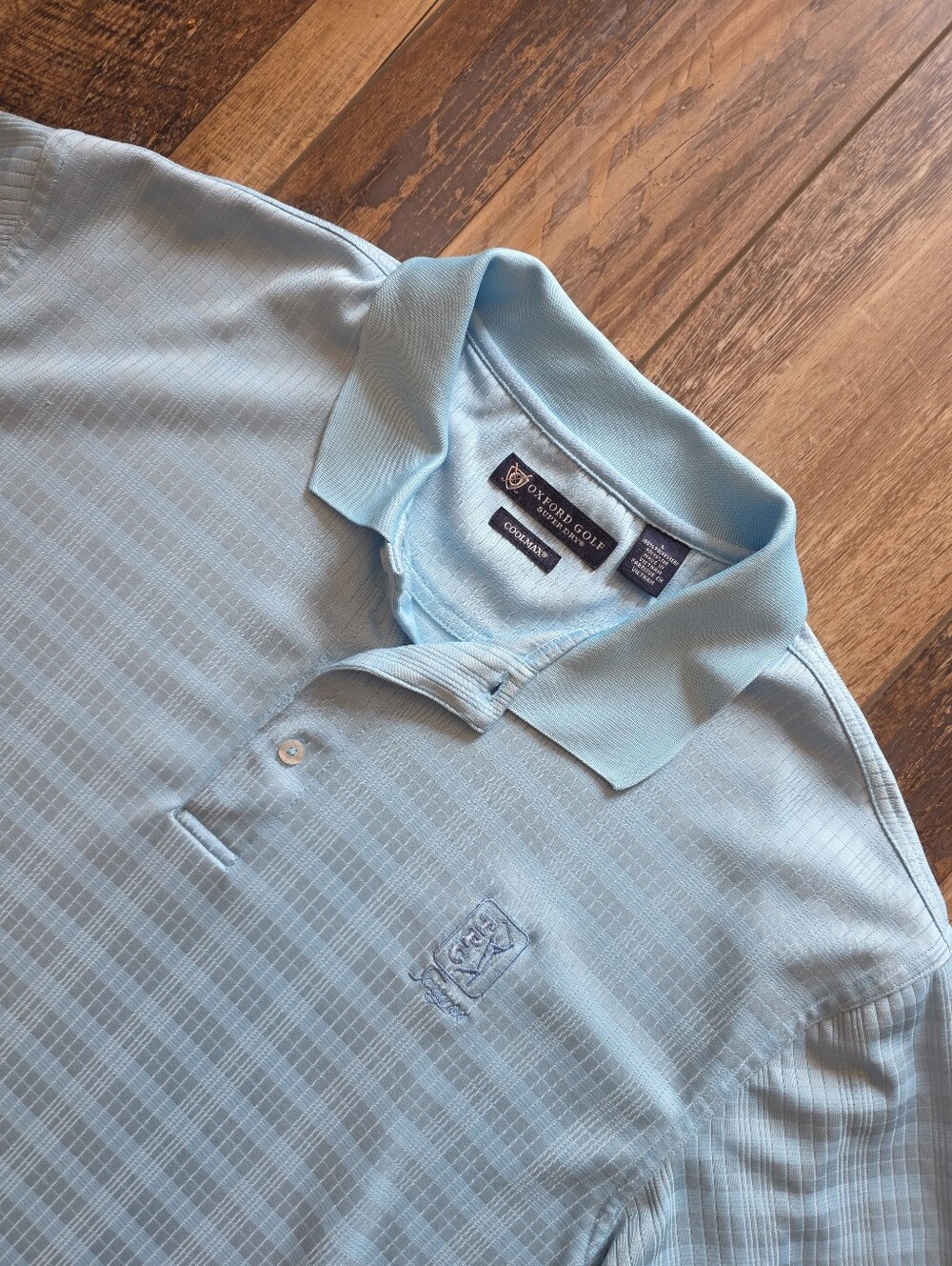Oxford Golf - CoolMax TPC Sawgrass Polo - L - Light Blue
